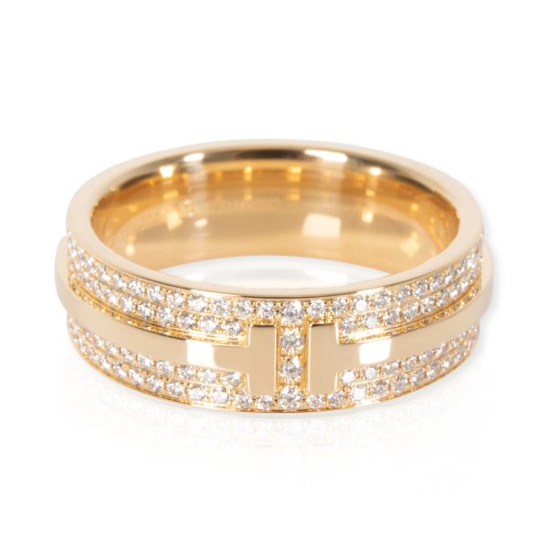 Tiffany Co T Diamond Band in 18K Yellow Gold 057 CTW Tiffany Co T Diamond Band in 18K Yellow Gold 057 CTW