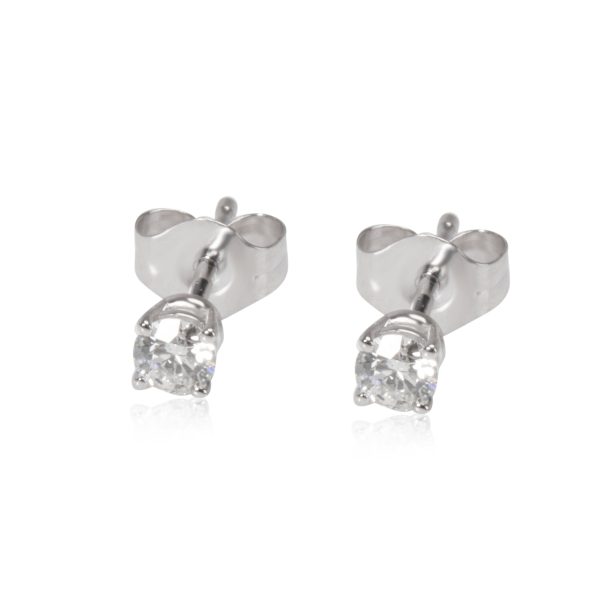 Diamond Stud Earring in 14K White Gold 016 CTW Diamond Stud Earring in 14K White Gold 016 CTW