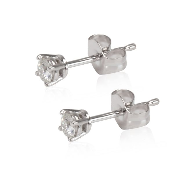 105441 sv Diamond Stud Earring in 14K White Gold 016 CTW