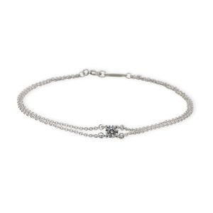 Tiffany Solitaire Diamond Bracelet in  Platinum 0.17 CTW