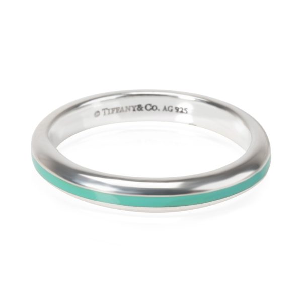 Tiffany Co Enamel Band in Sterling Silver Tiffany Co Enamel Band in Sterling Silver