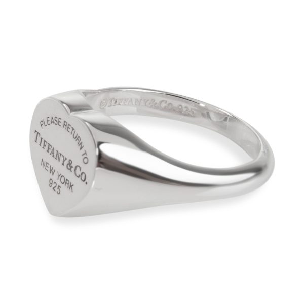 105466 sv e1163a2c 7b06 47f7 ba87 eecf83d327d1 Tiffany Co Return to Tiffany Heart Signet Ring in Sterling Silver