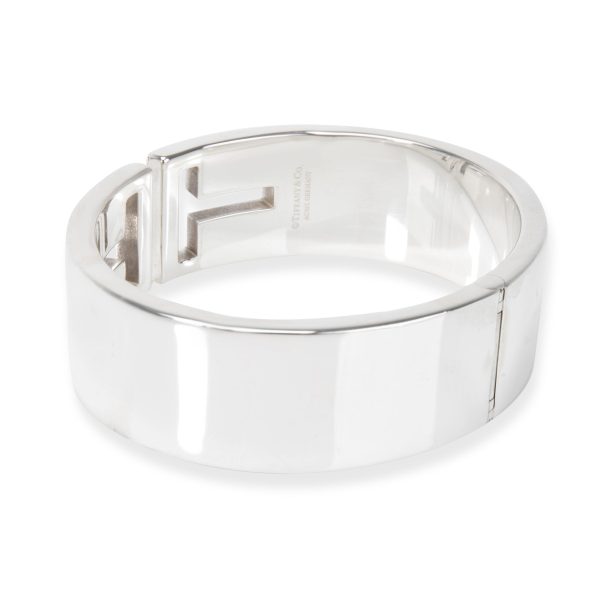 105469 bv Tiffany Co T Cutout Cuff in Sterling Silver