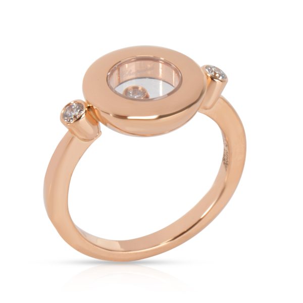 Ring Rose Gold Chopard Happy Diamonds Ring in 18K Rose Gold 014 CTW