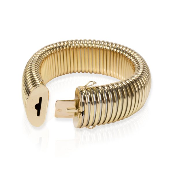 105474 stamp 47d51cc5 923d 4dc4 8216 a08aad7d3a98 Cartier Flexible Tubogas Bracelet in 18K Yellow Gold Stainless Steel