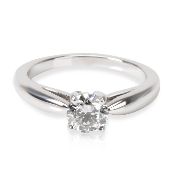 Van Cleef Arpels Bonheur Diamond Engagement Ring in Platinum E VVS2 05 CTW Van Cleef Arpels Bonheur Diamond Engagement Ring in Platinum E VVS2 05 CTW