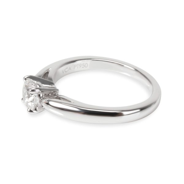 105532 sv 4f250c53 ed07 44e7 bfb6 84b79d656598 Van Cleef Arpels Bonheur Diamond Engagement Ring in Platinum E VVS2 05 CTW