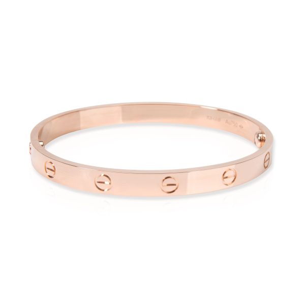 105533 bv Cartier Love Bracelet in 18K Rose Gold Size 18