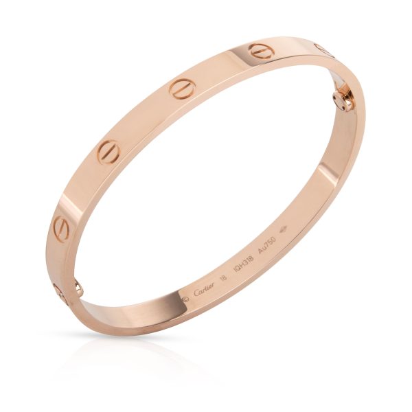 105533 pv Cartier Love Bracelet in 18K Rose Gold Size 18