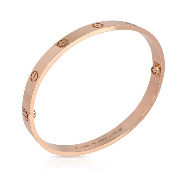 105537 pv Cartier Love Bracelet in 18K Rose Gold Size 19