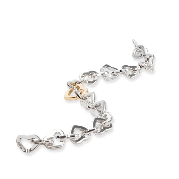 105662 pv Tiffany Co Heart Links Bracelet in 18K Yellow GoldSterling Silver