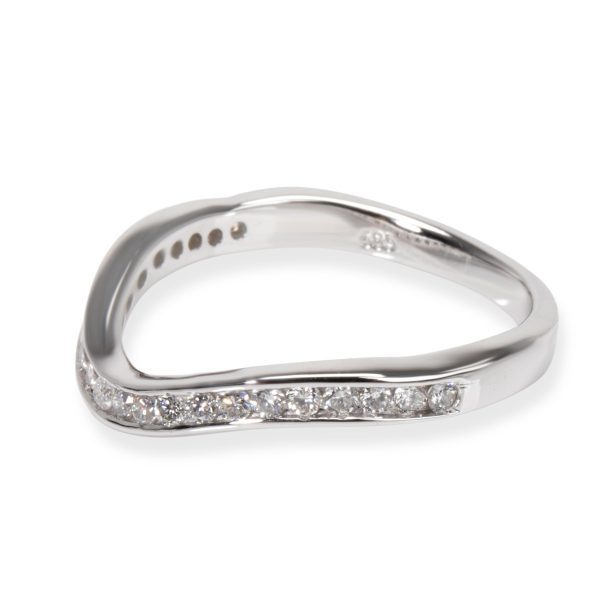 myGemma Curved Diamond Wedding Band in 14K White Gold 024 CTW