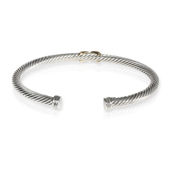 105697 bv David Yurman Cable Collection Cuff in 18K Yellow GoldSterling Silver