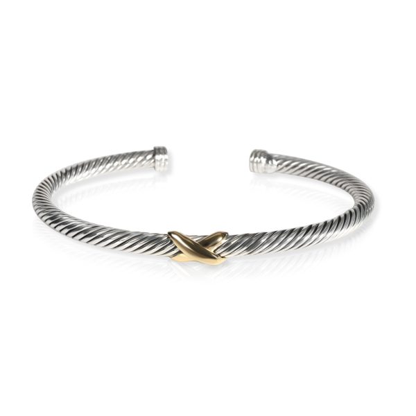 David Yurman Cable Collection Cuff in 18K Yellow GoldSterling Silver David Yurman Cable Collection Cuff in 18K Yellow GoldSterling Silver