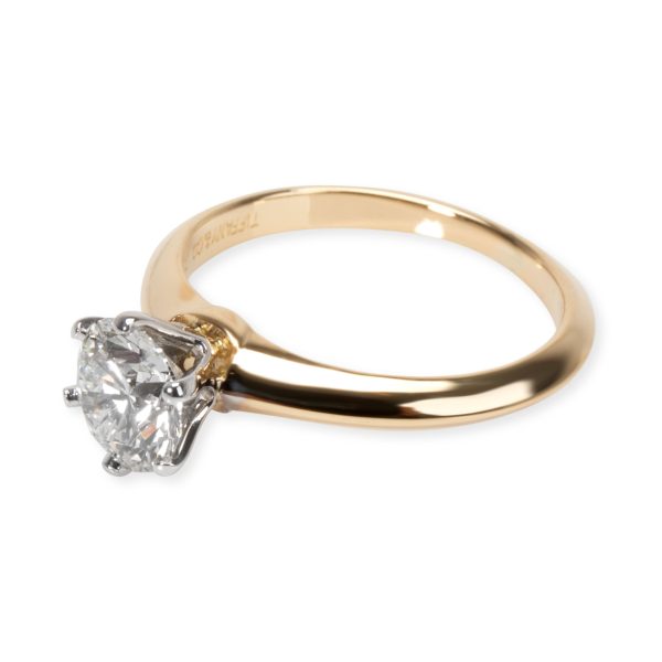 105704 sv 71f00182 9361 4580 ba08 1f006846a3b8 Tiffany Co Solitaire Diamond Engagement Ring in 18K Yellow Gold 085 ct