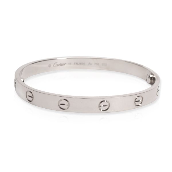 Cartier Love Bracelet in 18K White Gold Size 17 Cartier Love Bracelet in 18K White Gold Size 17