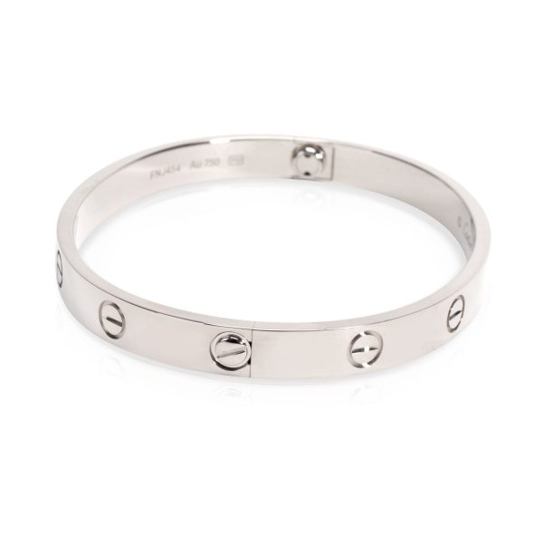 105818 sv Cartier Love Bracelet in 18K White Gold Size 17