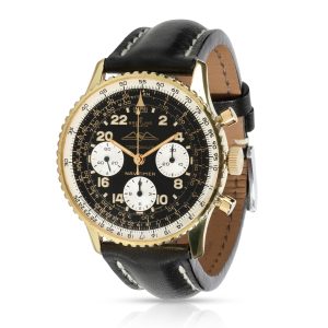 Breitling Navitimer Cosmonaut 809 Mens Watch in Gold Plate Stainless SteelGold BVLGARI BZero1 1 Spiral Band in 18k White Gold