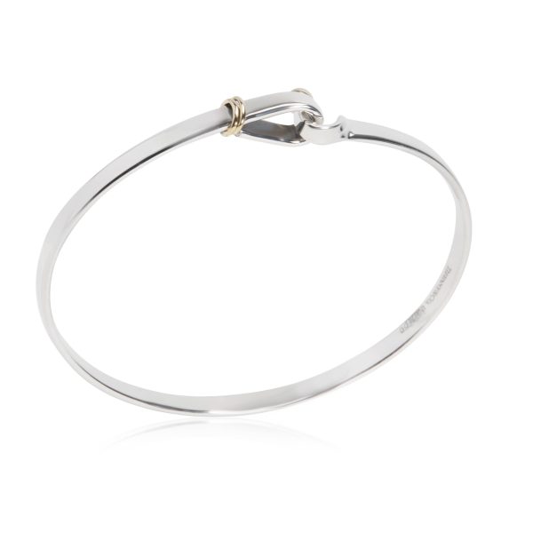 105865 pv fb66bfa0 3102 40ad 8727 d76e7faf56ec Tiffany Co Hook Bangle in 18K Yellow GoldSterling Silver