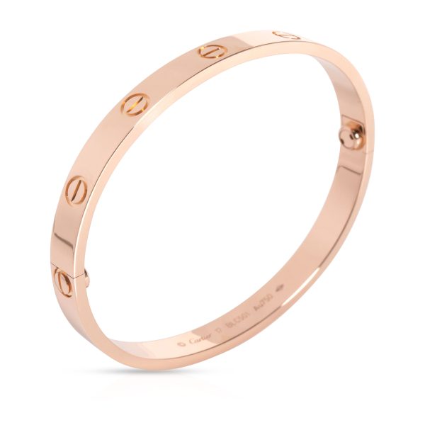 105947 pv Cartier Love Bracelet in 18K Rose Gold Size 17