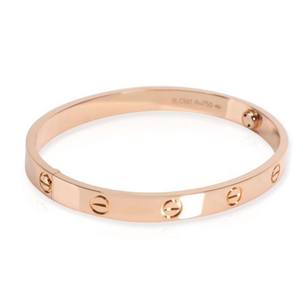 105947 sv Cartier Love Bracelet in 18K Rose Gold Size 17