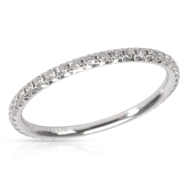 105995 av Tiffany Co Metro Diamond Band in 18K White Gold 021 CTW