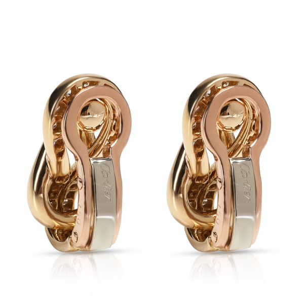 106005 bv d795885c 20cf 4c0a 82b9 96bcd3877b4e Cartier Hercules Love Knot Diamond Earrings in 18K Yellow Gold 38 Ctw