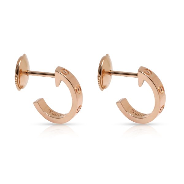 106129 sv 960a9504 041f 4d9e 9469 536658bd5259 Cartier Love Hoop Earring in 18K Rose Gold