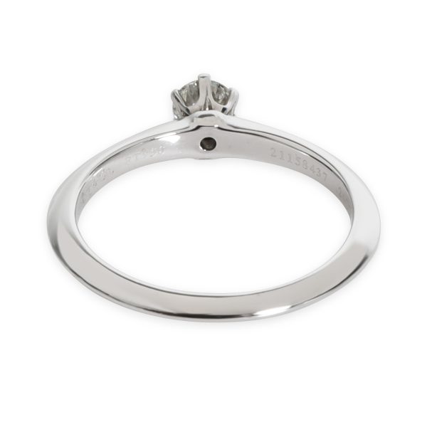 Rings Tiffany Co Diamond Engagement Ring in Platinum I VS1 024 CTW