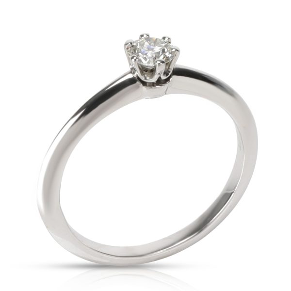 Tiffany Co Diamond Engagement Ring in Platinum I VS1 024 CTW Tiffany Co Diamond Engagement Ring in Platinum I VS1 024 CTW