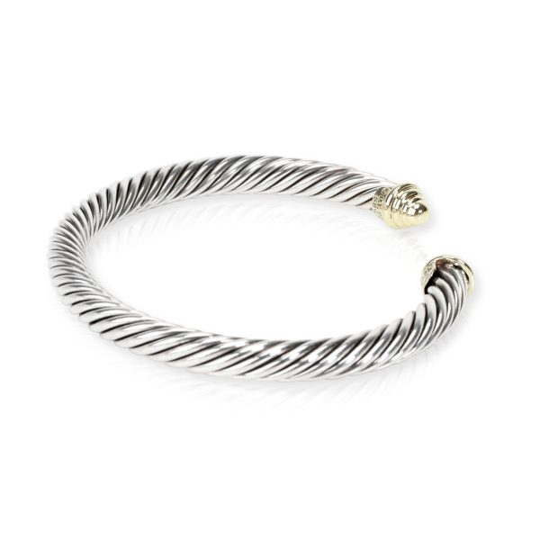 106347 sv David Yurman Cable Collection Bracelet in 14K Yellow GoldSterling Silver