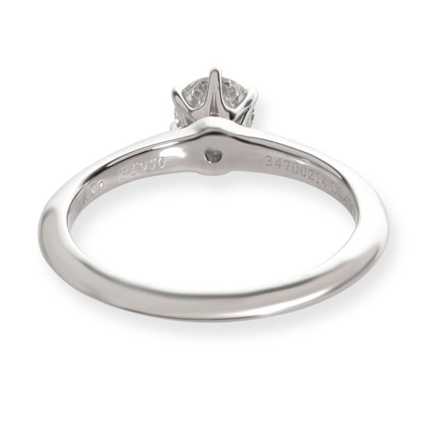 106379 bv Tiffany Co Solitaire Diamond Engagement Ring in Platinum I VVS2 047 CTW