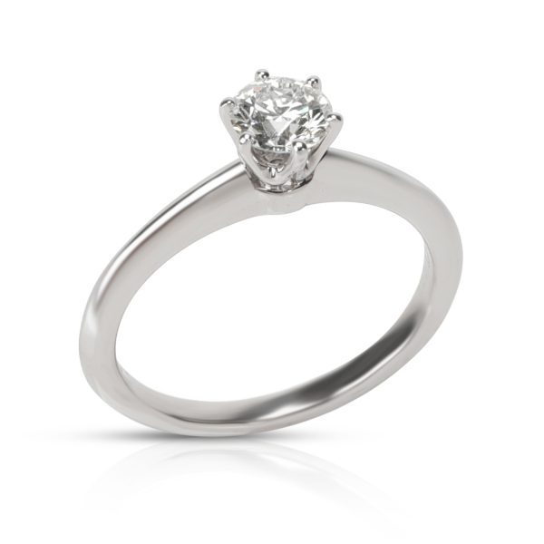 106379 pv Tiffany Co Solitaire Diamond Engagement Ring in Platinum I VVS2 047 CTW