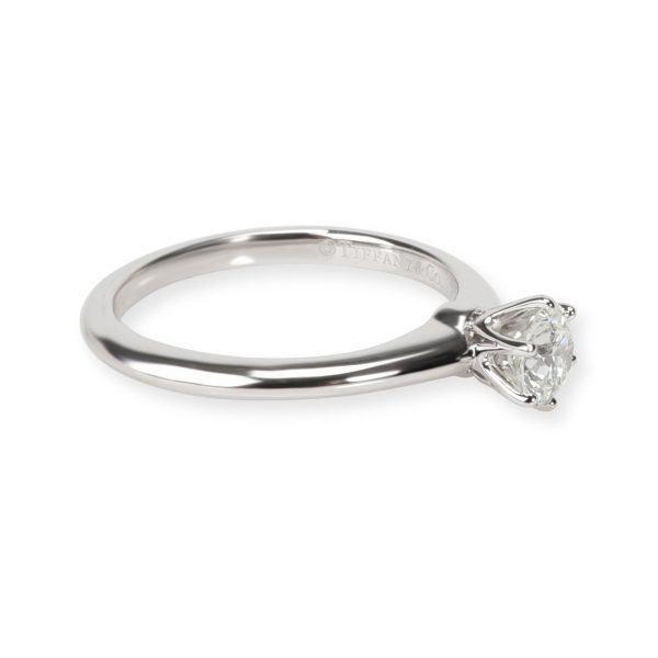 106379 sv Tiffany Co Solitaire Diamond Engagement Ring in Platinum I VVS2 047 CTW