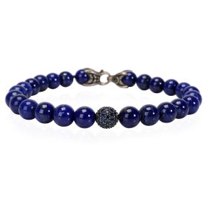 David Yurman Spiritual Beads Sapphire Lapis Lazuli Bracelet in Sterling Silver Chanel Matelasse Small Shopping 2WAY Bag