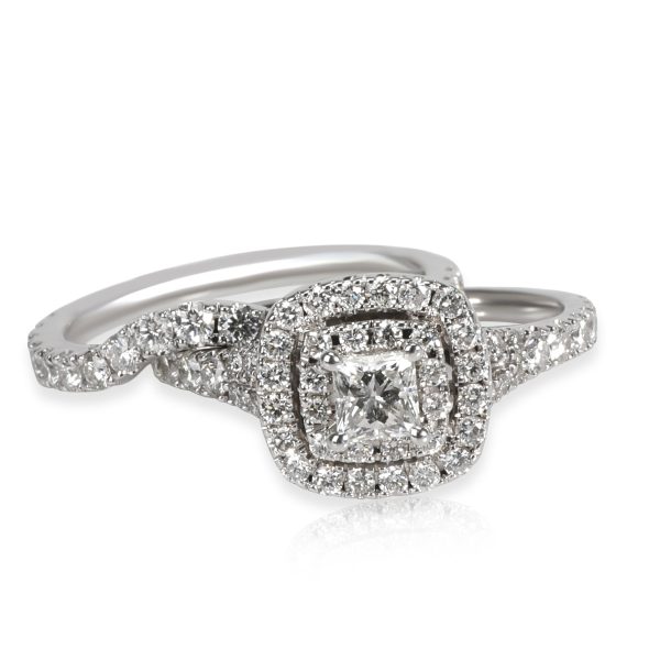 Neil Lane Neil Lane Halo Princess Diamond Wedding Set in 14K White Gold 133 CTW