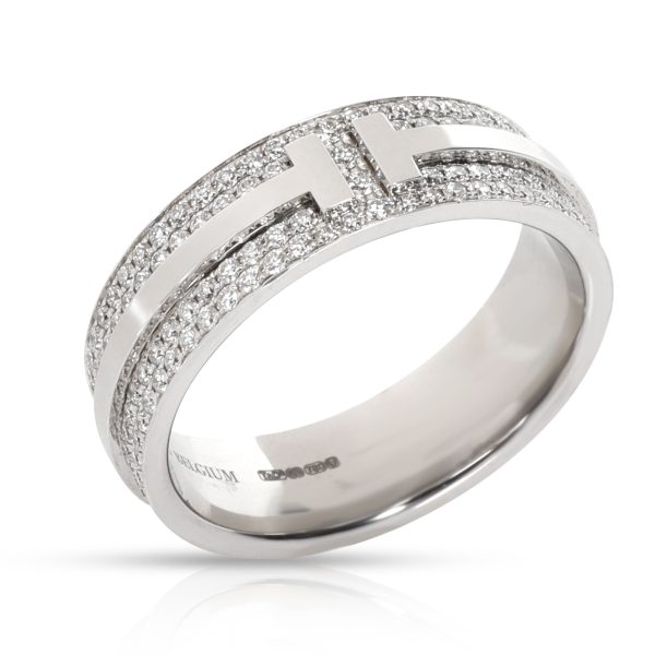 106448 pv Tiffany T Wide Pave Diamond Ring in 18k White Gold 058 CTW