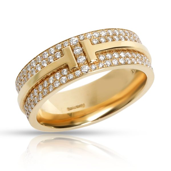 106449 av 651ad4a6 859b 427b 9a4e e3e67ceeb2c1 Tiffany T Wide Pave Diamond Ring in 18K Yellow Gold 055 CTW