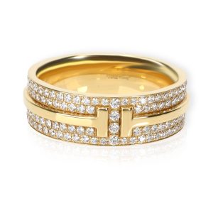 Tiffany T Wide Pave Diamond Ring in 18K Yellow Gold 055 CTW Bottega Veneta Spring Summer Bag