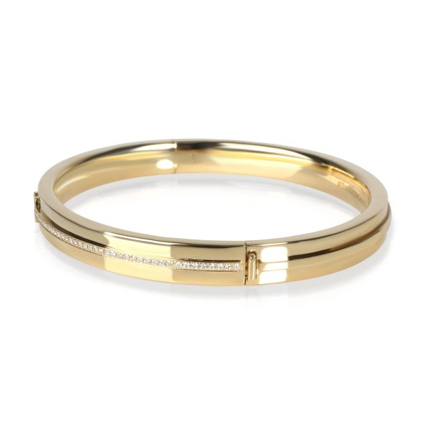 106456 sv 22273034 e53a 4773 98f1 9bbd608131b4 Tiffany Co Tiffany T Bangle with Diamonds in 18K Yellow Gold 017 CTW