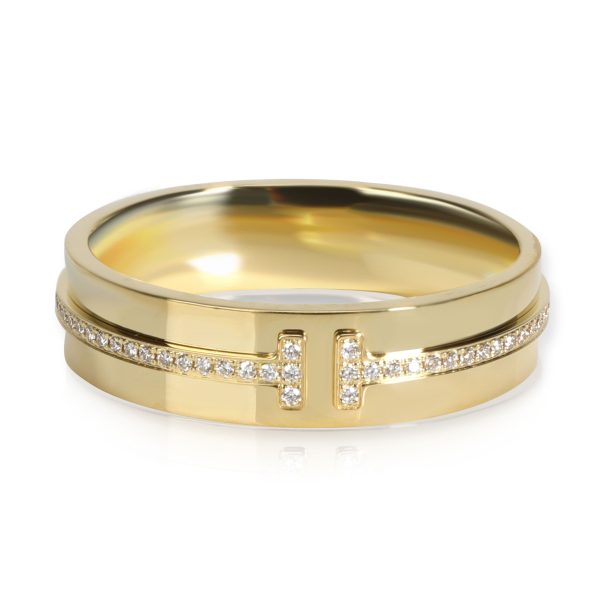 Tiffany Co Tiffany T Diamond Ring in 18K Yellow Gold 012 CTW Tiffany Co Tiffany T Diamond Ring in 18K Yellow Gold 012 CTW