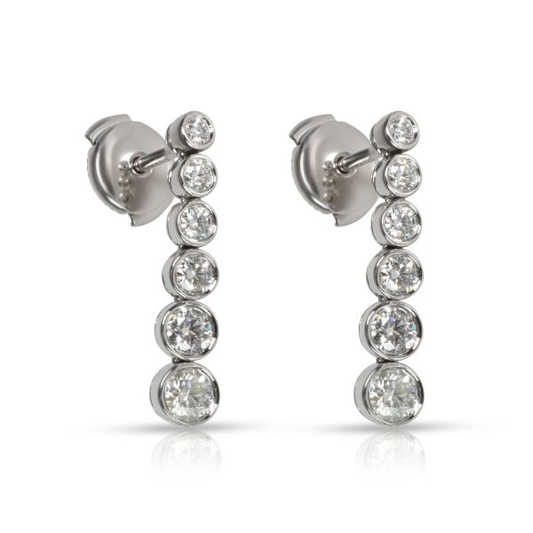 106458 sv Tiffany Co Jazz Diamond Earrings in Platinum 125 CTW