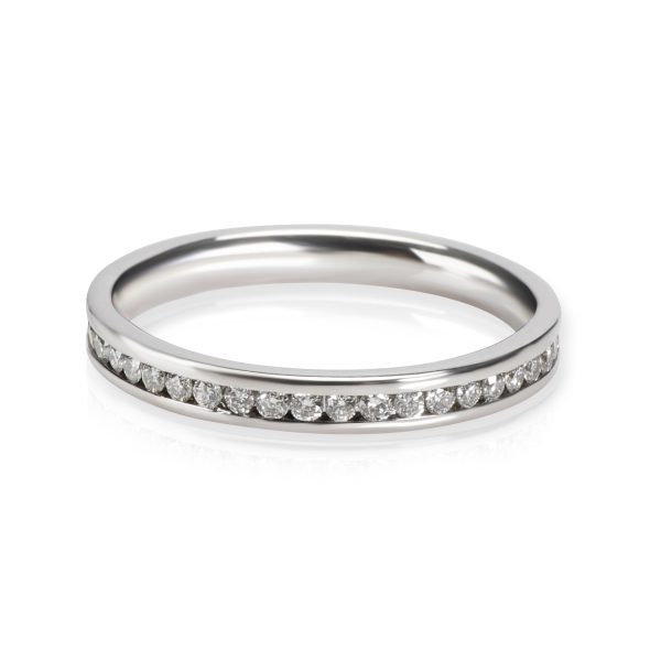 White Gold Eternity Band Channel Set Diamond Eternity Band in 18K White Gold 038 CTW