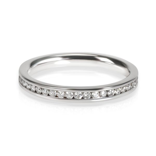 Rings Channel Set Diamond Eternity Band in 18K White Gold 038 CTW