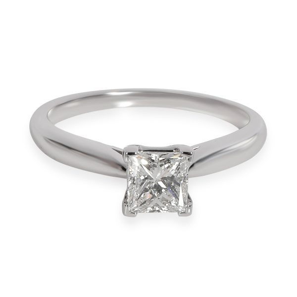 Gemma Princess cut Diamond Engagement Ring in 14KT White Gold GSI G SI2 070 Ct