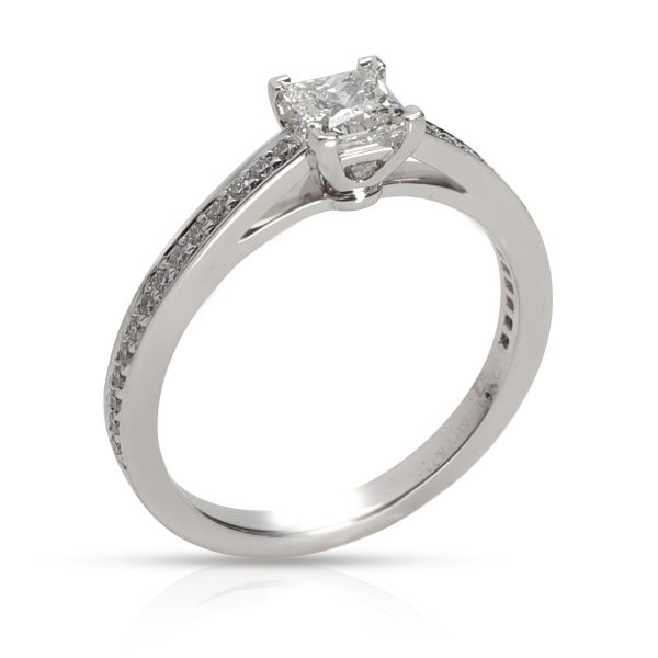 Tiffany Co Diamond Engagement Ring in Platinum E VS1 052 CTW Tiffany Co Diamond Engagement Ring in Platinum E VS1 052 CTW