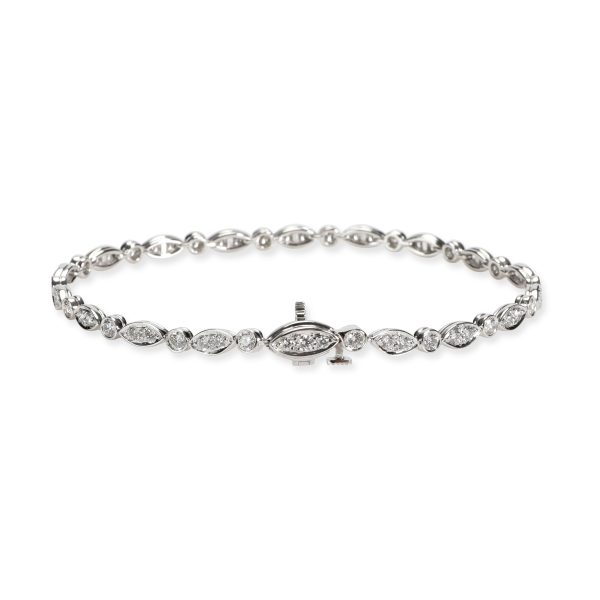 106585 bv ef350c55 f0e0 455c b46f 35ff08cb543a Tiffany Co Jazz Collection Diamond Bracelet in Platinum 16 CTW