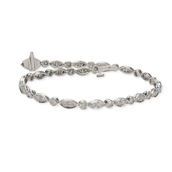 106585 stamp 049e0c5d 52bd 4a6f 87bf b21ba08ace81 Tiffany Co Jazz Collection Diamond Bracelet in Platinum 16 CTW