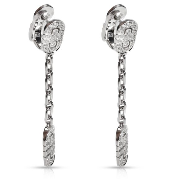 106743 sv b3840cd5 8d98 4bfc b754 a6fd6936f1ea Bulgari Parentesi Diamond Drop Earrings in 18K White Gold 100 CTW