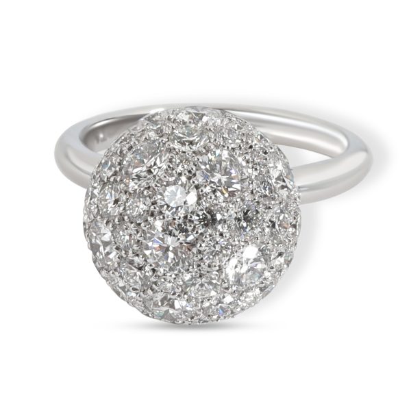 Tiffany Co Hardwear Diamond Ball Ring in 18K White Gold 299 CTW Tiffany Co Hardwear Diamond Ball Ring in 18K White Gold 299 CTW